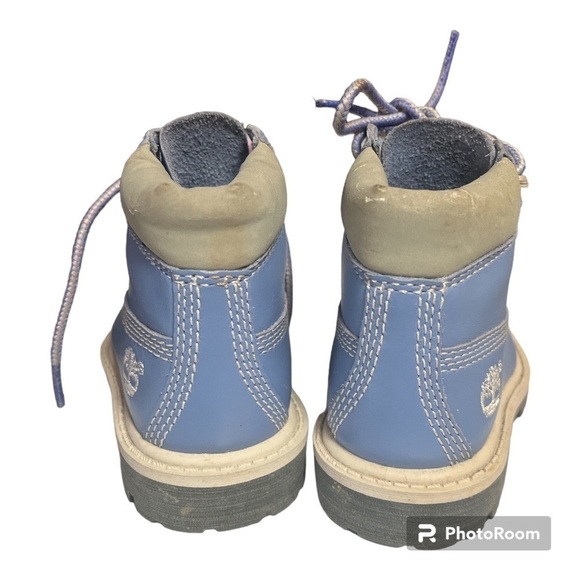 Timberland Light Blue Leather Boots - Picture 2 of 6